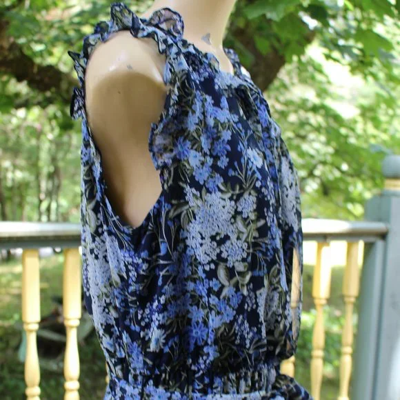 NWT Emma & Michelle Floral BoHo Dress Size L Easter Springtime Outfit - Picture 3 of 12